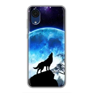 Захисні чохли для Samsung Galaxy A03 Core (AlphaPrint) (ХІТ продаж) ВОВК (Вовк на місяць)
