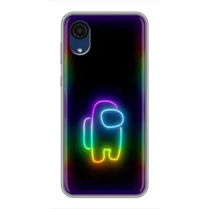Чехол Амонг Ас для Samsung Galaxy A03 Core (AlphaPrint) (Яркий скин)