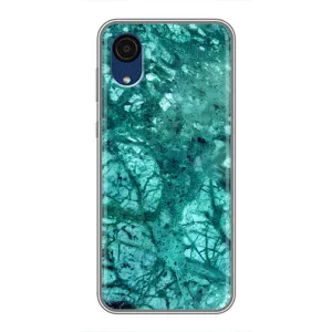 Мраморний чехол на Samsung Galaxy A03 Core (VPrint) (Зелений мрамор)