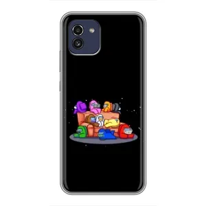 Чехол Амонг Ас для Samsung Galaxy A03 (A035) (AlphaPrint) (Амонг-ас)