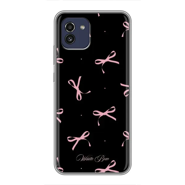 Чохол з принтом «Банти на чорному» для Samsung Galaxy A03 (A035) Чохол з принтом «Банти на чорному» для Samsung Galaxy A03 (A035)