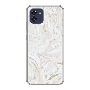 Мраморний чехол на Samsung Galaxy A03 (A035) (VPrint) (Білий мрамор)