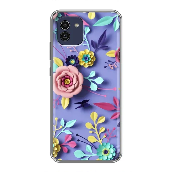 Чехол с принтом «Цветочный дизайн» для Samsung Galaxy A03 (A035) Чехол с принтом «Цветочный дизайн» для Samsung Galaxy A03 (A035)