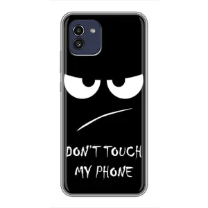 Чохол для Самсунг Ґелексі А03 (А035) - (AlphaPrint) з принтом (ТОП продажів) (Dont Touch)
