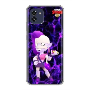 Чехлы Brawl Stars для Samsung Galaxy A03 (A035) (AlphaPrint) (Емз Бравл Старс)