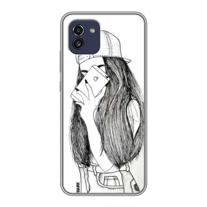 Чохол з друком для Samsung Galaxy A03 (A035) - (Мода) (AlphaPrint) (Фото дівчини)