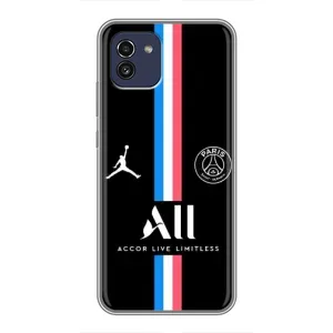 Чохли PSG для Samsung Galaxy A03 (A035) (AlphaPrint) (футболка ПСЖ)