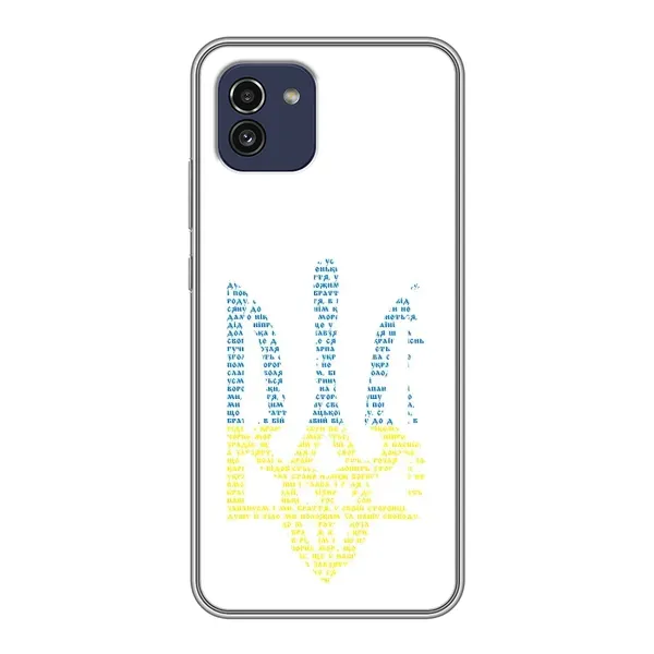 Чехол с принтом «Герб из букв» для Samsung Galaxy A03 (A035)