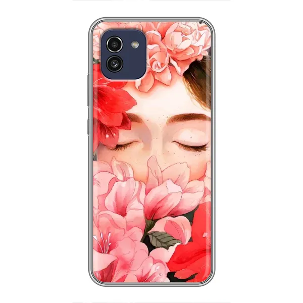 Чохол з принтом «Очі в квітах» для Samsung Galaxy A03 (A035)