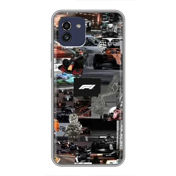 Чохол з принтом «Гоночний колаж Ф1» для Samsung Galaxy A03 (A035) Чохол з принтом «Гоночний колаж Ф1» для Samsung Galaxy A03 (A035)