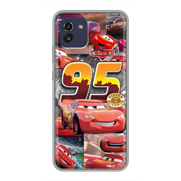 Чехол с принтом «Коллаж Молния Маквин» для Samsung Galaxy A03 (A035)
