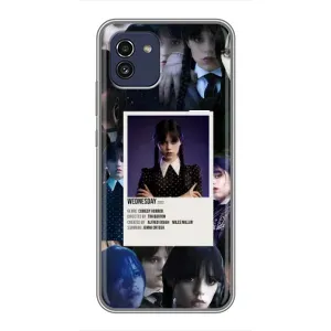 Чохли Венсдей на Samsung Galaxy A03 (A035) Уенсдей (AlphaPrint) (колаж Венздей)
