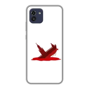 Чехол с принтом (Русский корабль...) для Самсунг Ґелексі А03 (А035) (AlphaPrint) (Кремлівський Корабель)
