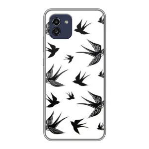 Чохол з пташками на Samsung Galaxy A03 (A035) (VPrint) (Ластівки)