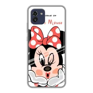 Эксклюзивный чехол для Samsung Galaxy A03 (A035) (AlphaPrint - Мультяшные) (Маус Минни)