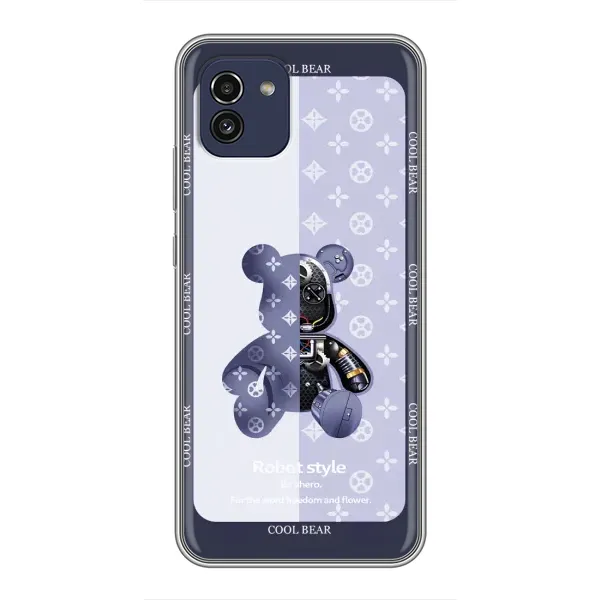 Чохол з принтом «Медведик LV» для Samsung Galaxy A03 (A035)