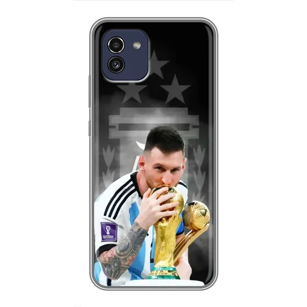 Чохол з принтом «Мессі Чемпіон» для Samsung Galaxy A03 (A035)