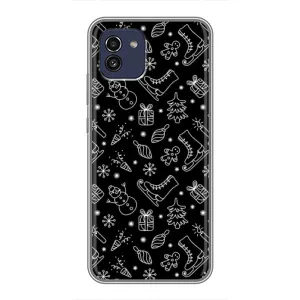 Новорічні, Святкові Чохли для Samsung Galaxy A03 (A035) - 2024 год (Новорічний фон)
