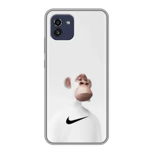 Чехлы с Обезьянами NFT для Samsung Galaxy A03 (A035) (AlphaPrint) (обезьяна NFT Nike)