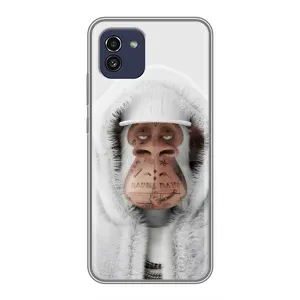 Чехлы с Обезьянами NFT для Samsung Galaxy A03 (A035) (AlphaPrint) (обезьяна NFT в тату)