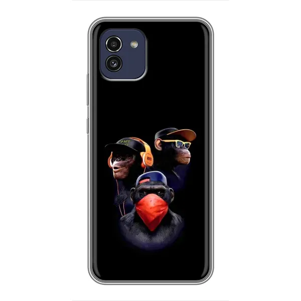 Чохол з принтом «Три мавпи» для Samsung Galaxy A03 (A035) Чохол з принтом «Три мавпи» для Samsung Galaxy A03 (A035)