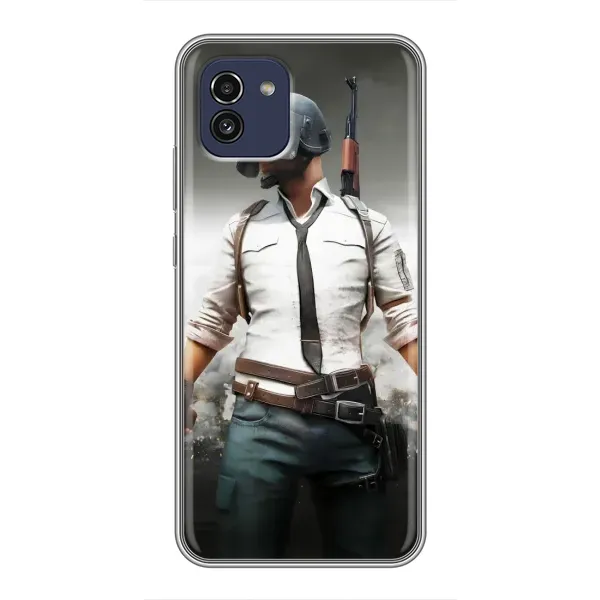 Чохол з принтом «Пабг мен» для Samsung Galaxy A03 (A035)