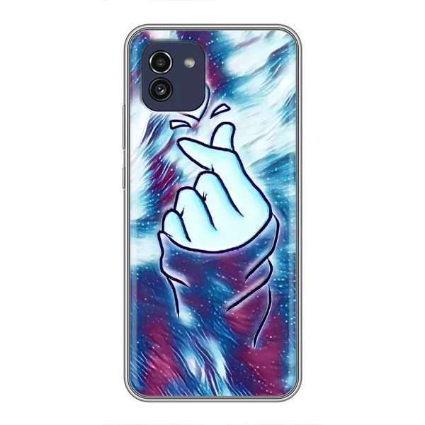 Чехол с принтом «Радужное сердце» для Samsung Galaxy A03 (A035)