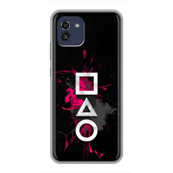 Чохол з принтом «Символи Гра кальмара» для Samsung Galaxy A03 (A035) Чохол з принтом «Символи Гра кальмара» для Samsung Galaxy A03 (A035)