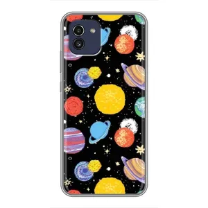 Космічні Чохли для Самсунг Ґелексі А03 (А035) (VPrint) (Намальовані планети)