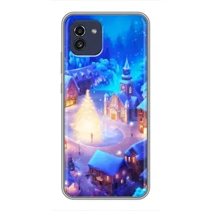 Різдвяні Чохли для Samsung Galaxy A03 (A035) (VPrint) (Різдвяне місто)