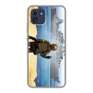 Чехол с принтом (Русский корабль...) для Самсунг Ґелексі А03 (А035) (AlphaPrint) (Російський корабель)