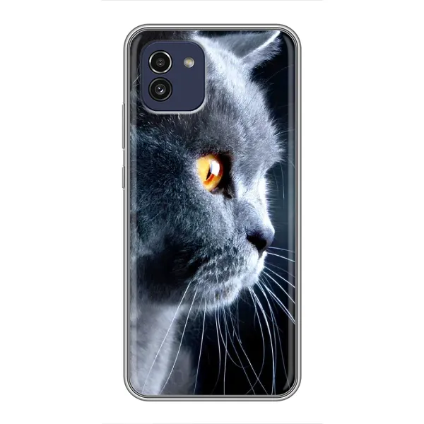 Чохол з принтом «Сірий Кіт» для Samsung Galaxy A03 (A035) Чохол з принтом «Сірий Кіт» для Samsung Galaxy A03 (A035)