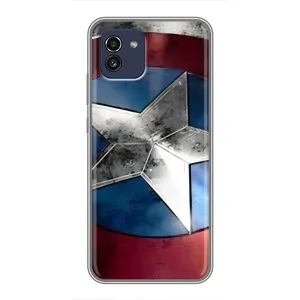 Чохол МАРВЕЛ для Самсунг Ґелексі А03 (А035) (AlphaPrint) (Щит Капітана Америки)