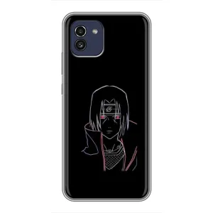 Чохли на тему: Ітачи Учіха для Samsung Galaxy A03 (A035) (AlphaPrint) (силует Ітачі)