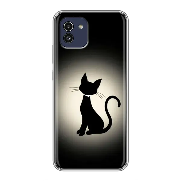 Чехол с принтом «Силуэт котика» для Samsung Galaxy A03 (A035) Чехол с принтом «Силуэт котика» для Samsung Galaxy A03 (A035)