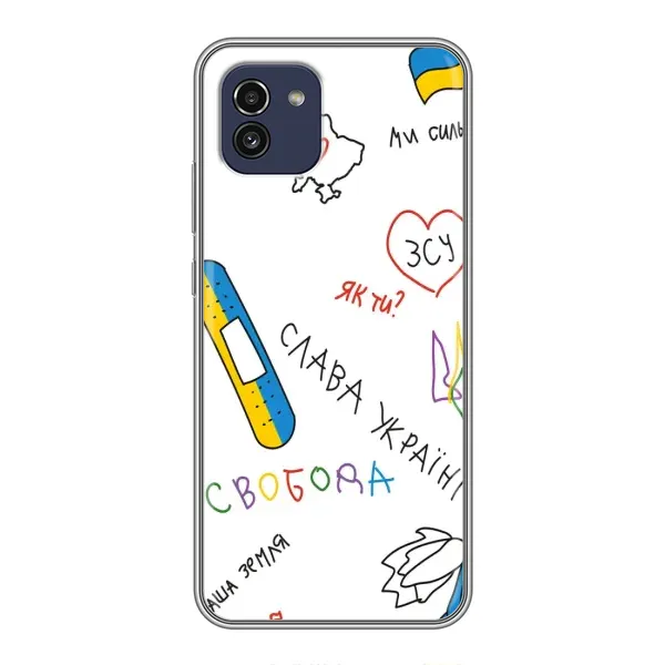 Чехол с принтом «Стикер» для Samsung Galaxy A03 (A035) Чехол с принтом «Стикер» для Samsung Galaxy A03 (A035)