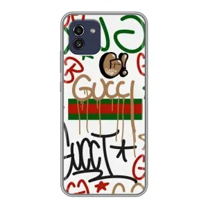 Бренднові Чохли для Samsung Galaxy A03 (A035) - (PREMIUMPrint) (Стиль GUUCI)