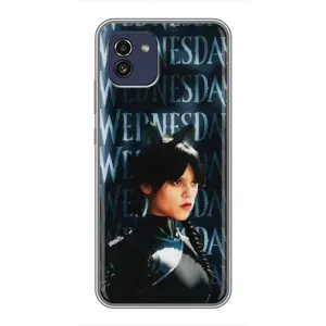 Чохли Венсдей на Samsung Galaxy A03 (A035) Уенсдей (AlphaPrint) (Венздей кішка)