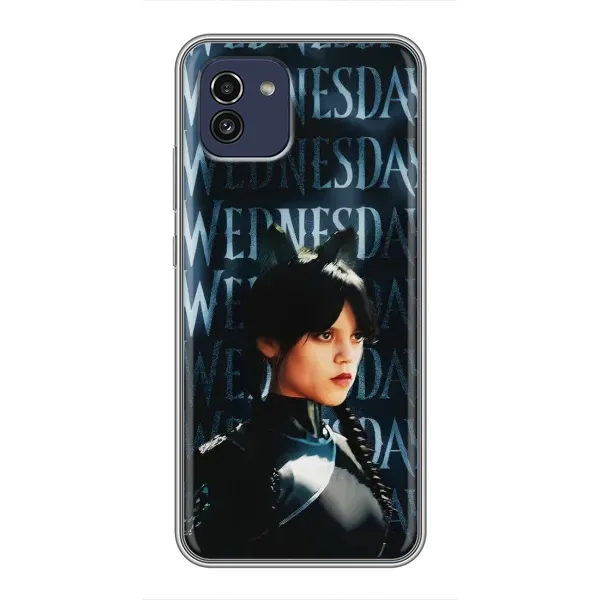 Чехол с принтом «Уэнздей кошка» для Samsung Galaxy A03 (A035)