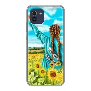 Чохол для Патріота України Samsung Galaxy A03 (A035) - (AlphaPrint) (Україночка)