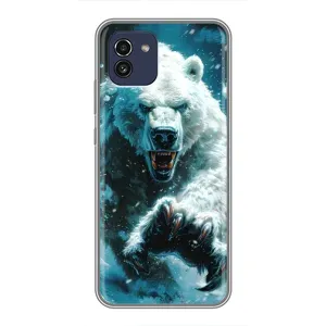 Чехол с картинкой «Хищники» для Samsung Galaxy A03 (A035) (Полярный медведь)