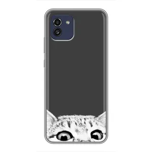 Чохол на Самсунг Ґелексі А03 (А035) з Котиками (VPrint) (Виглядає котик)