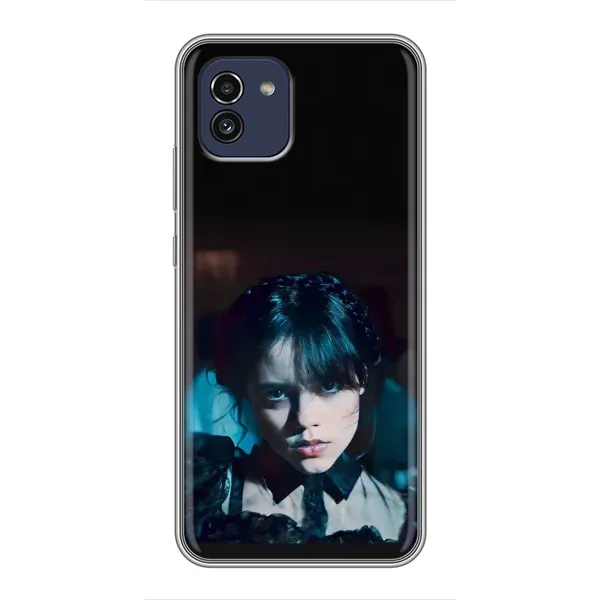 Чехол с принтом «взгляд Уэнздей» для Samsung Galaxy A03 (A035)
