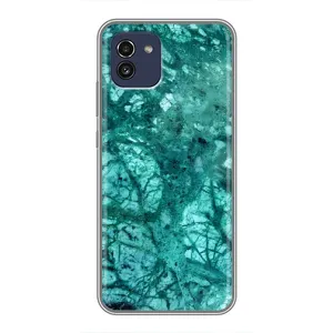 Мраморний чехол на Samsung Galaxy A03 (A035) (VPrint) (Зелений мрамор)