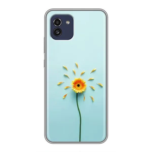 Чехол с принтом «Желтый цветок» для Samsung Galaxy A03 (A035) Чехол с принтом «Желтый цветок» для Samsung Galaxy A03 (A035)