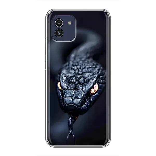 Чохол з принтом «Чорна змія» для Samsung Galaxy A03 (A035)