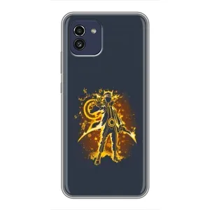 Naruto Anime Чохли для Самсунг Ґелексі А03 (А035) (AlphaPrint) (золотий Наруто)