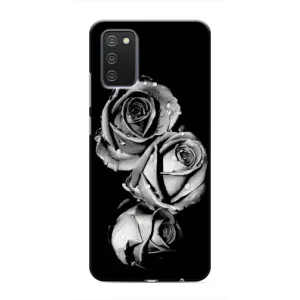 Чохол з картинкою (Стильні) Самсунг Гелексі А03с - (AlphaPrint) (Чорна троянда)