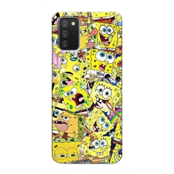 Чехол с принтом «Эмоции Спанч Боба» для Samsung Galaxy A03s Чехол с принтом «Эмоции Спанч Боба» для Samsung Galaxy A03s