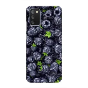 Чехлы с Фруктами для Samsung Galaxy A03s (VPrint) (Ежевика)